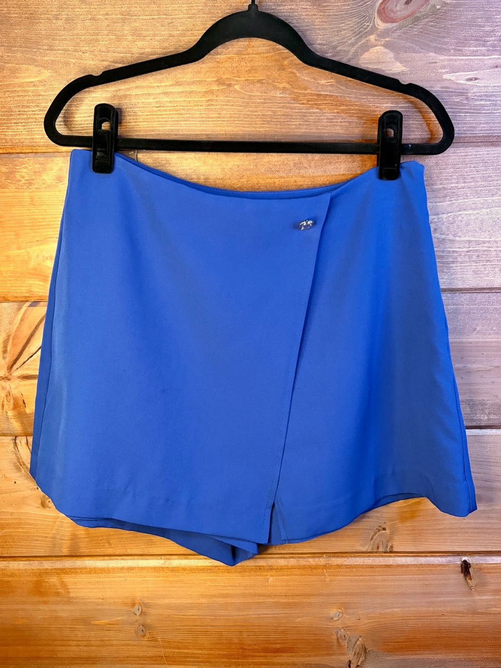 Thalia Sodi Royal Blue Wrap-Front Skort Shorts Size Large 💕💙